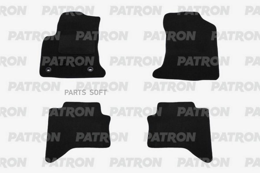 

PATRON PCC-TOY0070 к-кт автомобильных ковриков текстильных TOYOTA Hilux 2015-2018 1шт