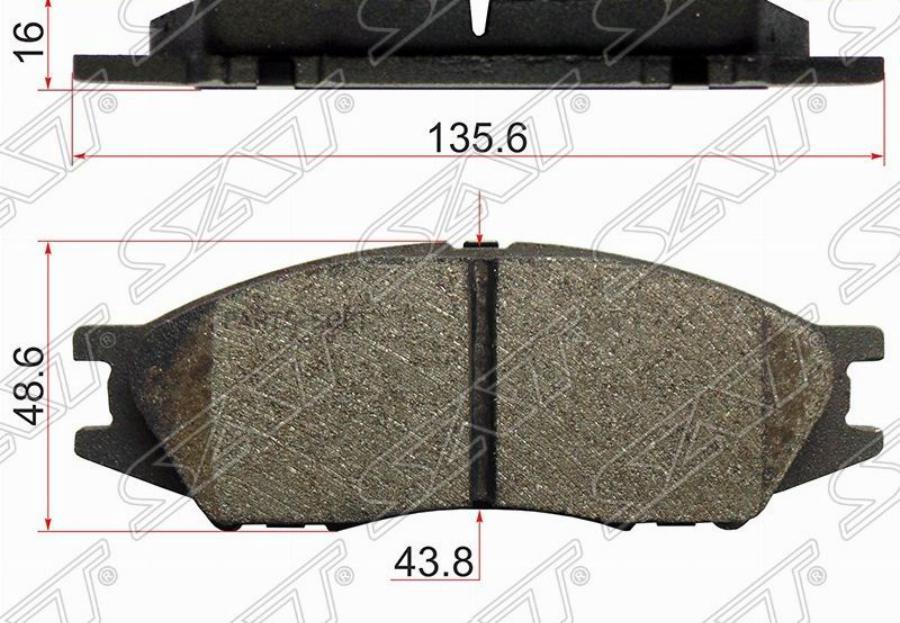 

Колодки тормозные перед NISSAN MARCH K11/CUBE Z10/SUNNY B15 98-/BLUEBIRD G10 00-05
