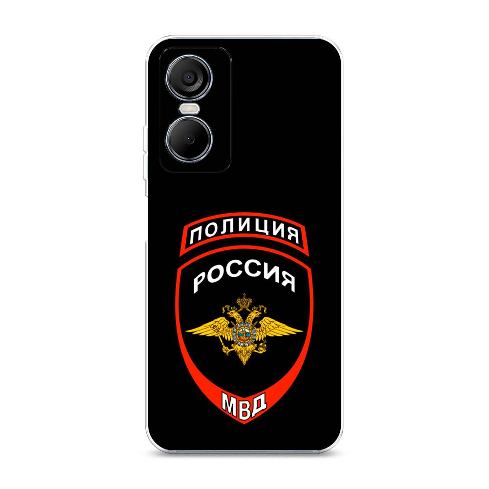 

Чехол Awog на Tecno Pop 6 pro / Техно Поп 6 Про "Полиция шеврон", Черный;красный;белый