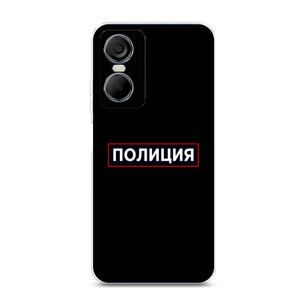 

Чехол Awog на Tecno Pop 6 pro / Техно Поп 6 Про "Police logo", Черный;белый;красный