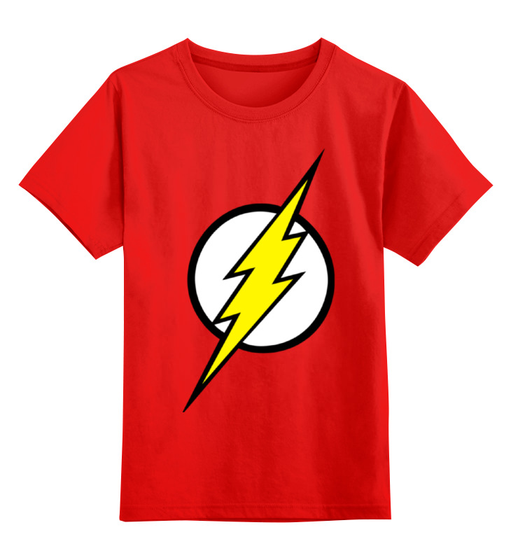 

Футболка детская Printio The flash (молния) цв. красный р. 104, The flash (молния)