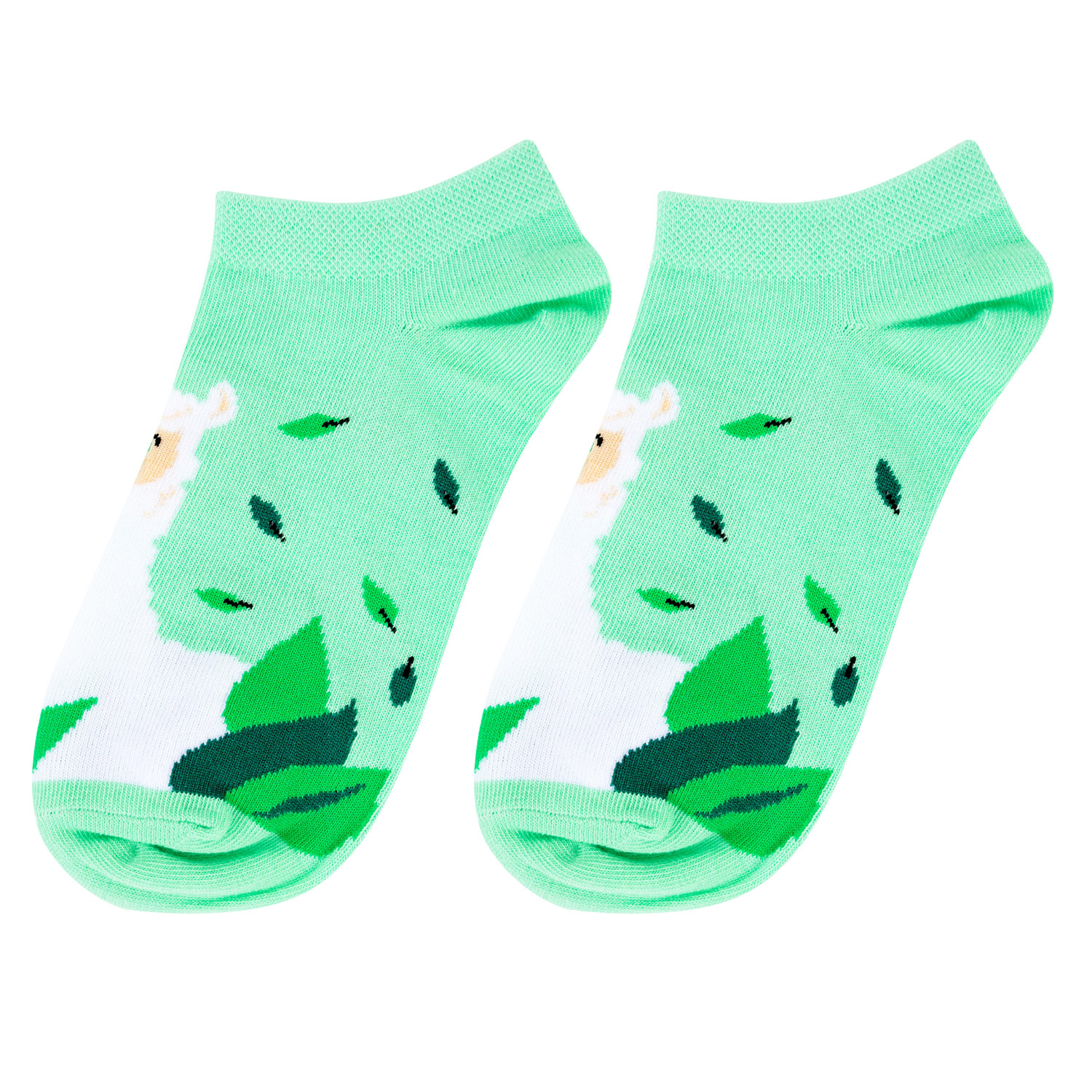 

Носки женские Kawaii Factory Ламы зеленые 36-39, Ламы