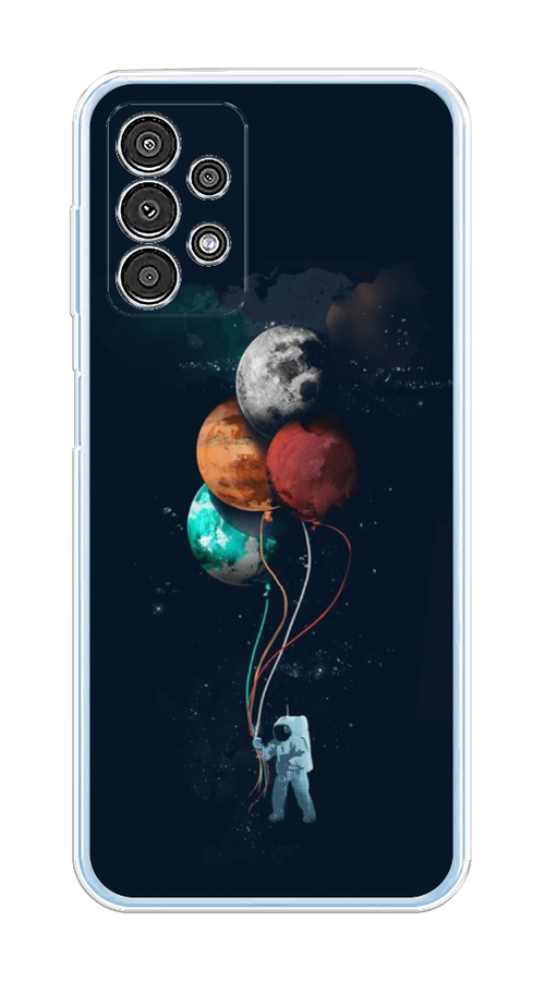 

Чехол на Samsung Galaxy A13 4G "Космонавт с шариками", Разноцветный, 2104850-4