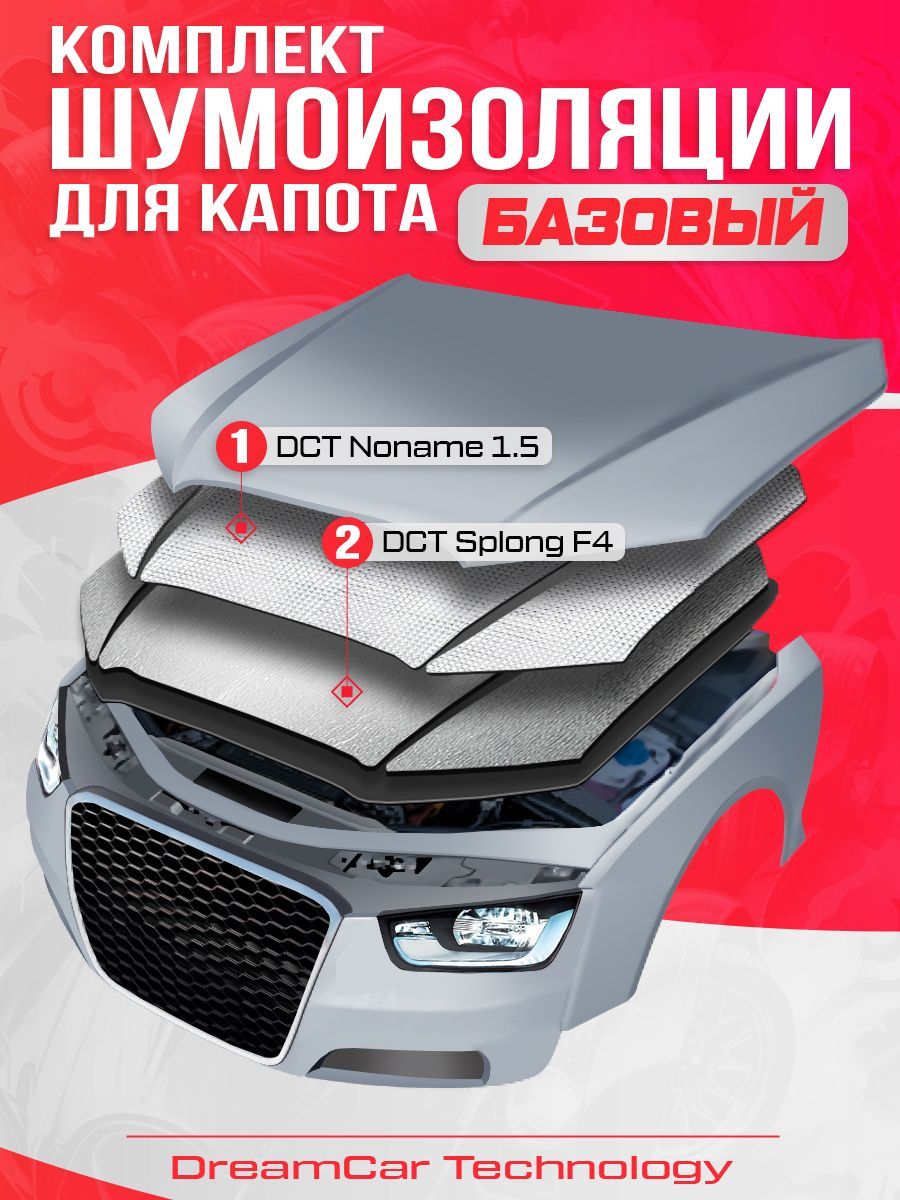 

Шумопоглощающий материал для капота авто DreamCar Technology комплект Базовый, DreamCar AutoIsolation