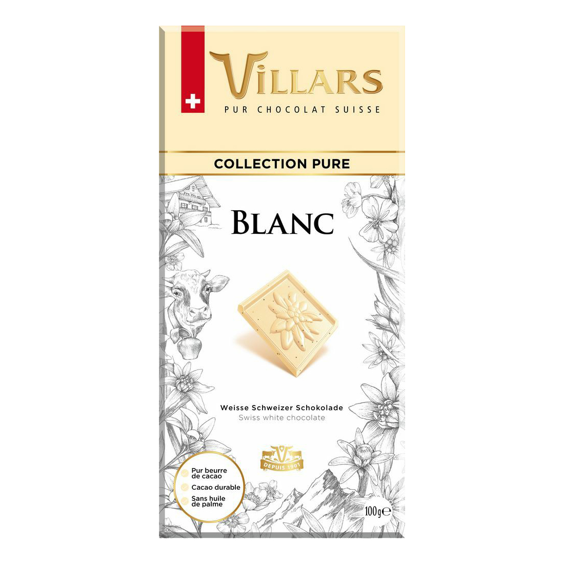 

Шоколад Villars белый с ванилью 100 г