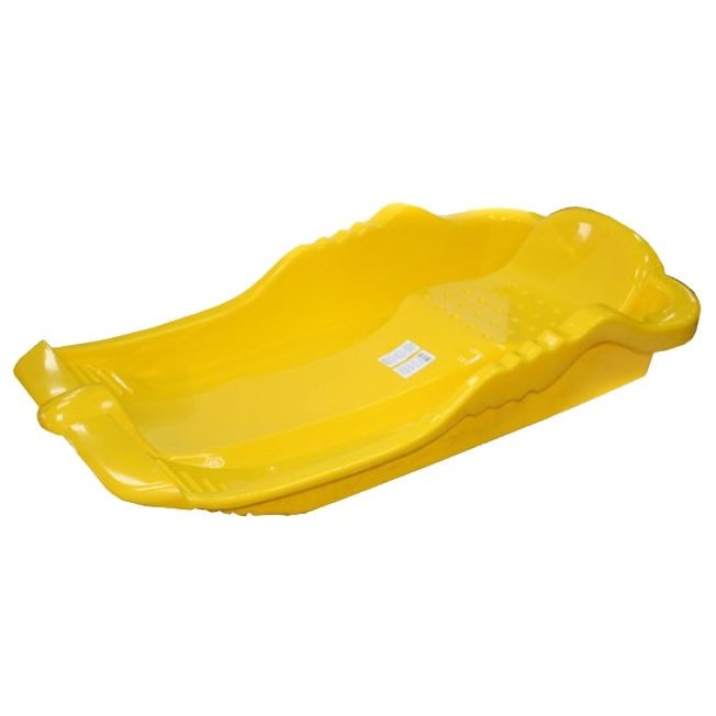 Санки-ледянки детские Пластик Снеголёт Пл-С322 желтые