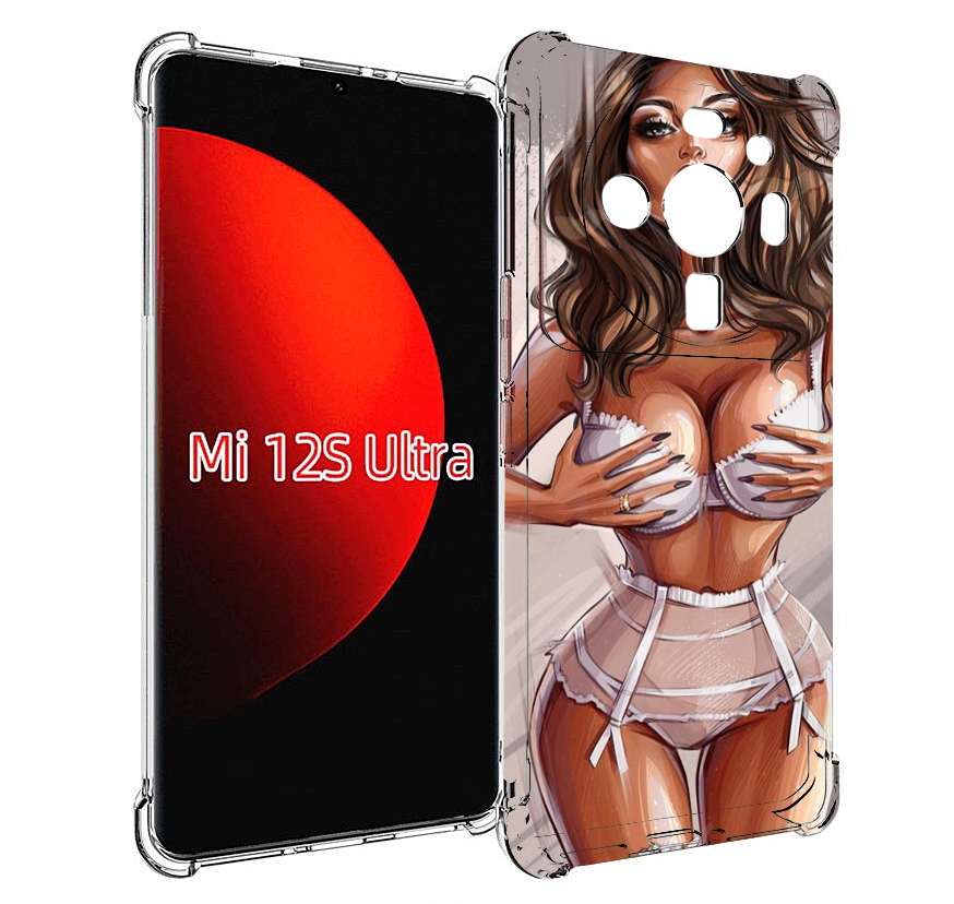 

Чехол MyPads Девушка-в-кружевном для Xiaomi 12S Ultra, Прозрачный, Tocco