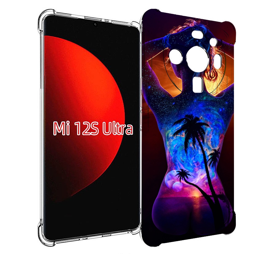 

Чехол MyPads Девушка-и-пальмы женский для Xiaomi 12S Ultra, Прозрачный, Tocco