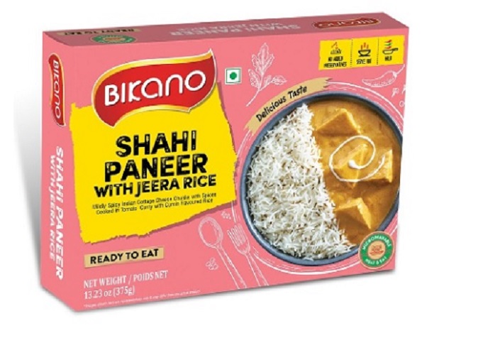 Готовое блюдо Bikano Shahi Paneer c рисом Jeera, 375 г