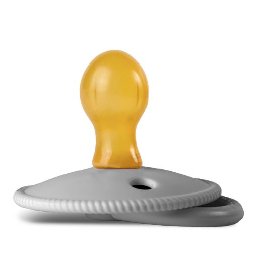 Пустышка Paomma с соской из натурального латекса S 0-6 мес Light grey