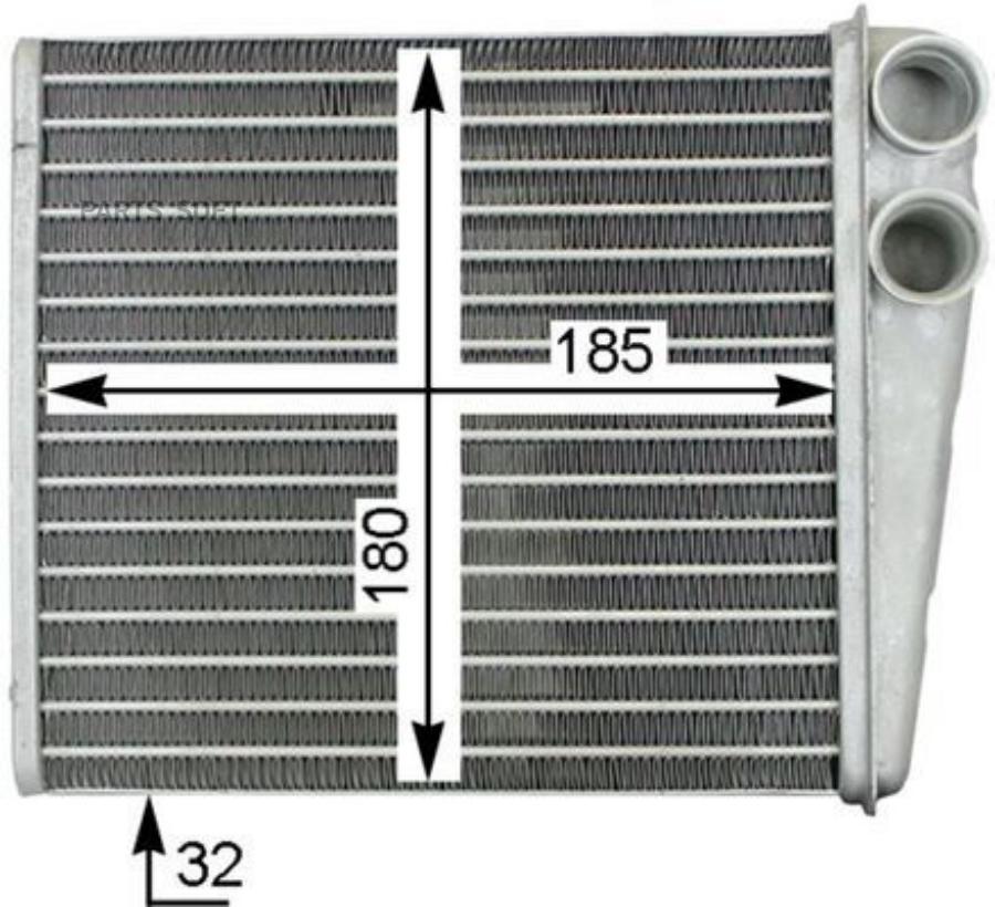 

MAHLE AH208000S AH 208 000S_радиатор печки!\ Audi A3, Skoda Octavia, VW Golf V 03 1шт