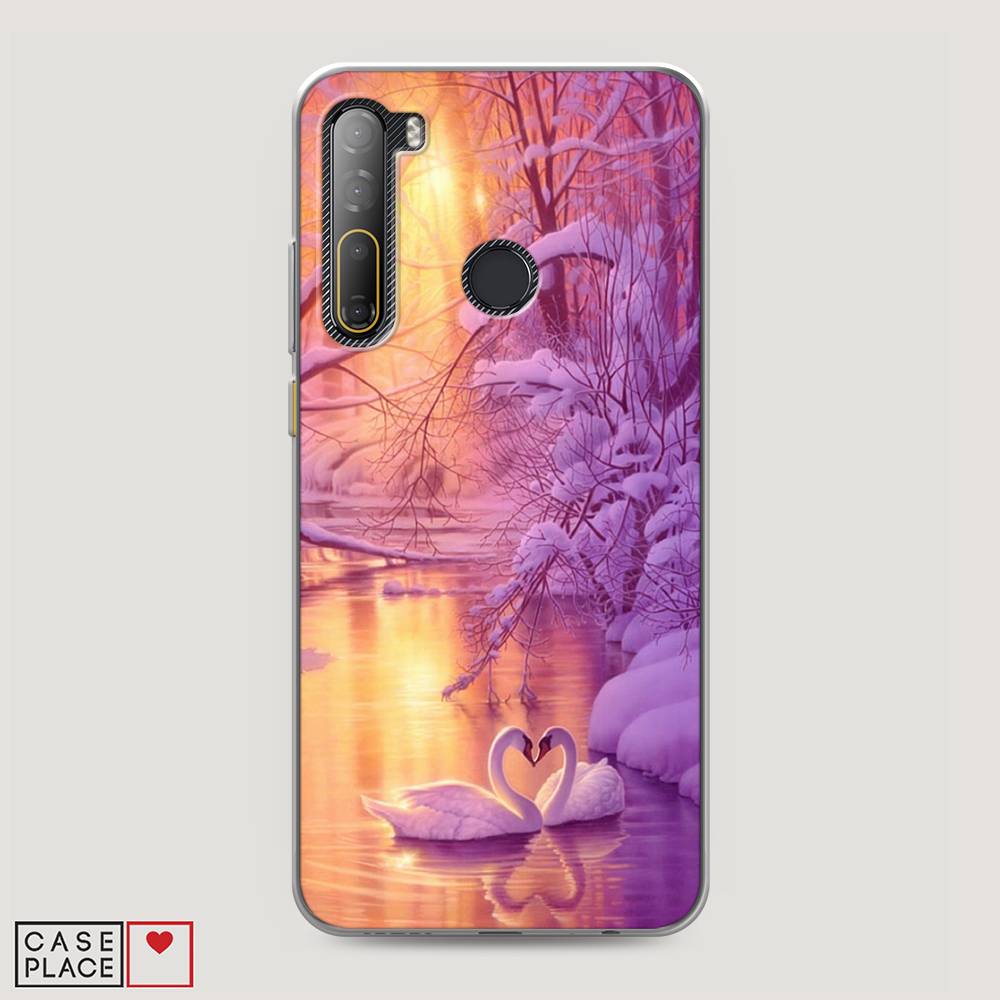 

Чехол на HTC Desire 20 Pro "Зима 1", Фиолетовый;желтый, 102750-2