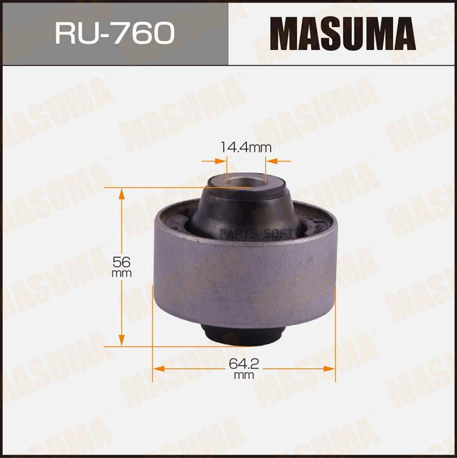 

Сайлентблок рычага подвески Honda Jazz IV 15> Masuma RU760