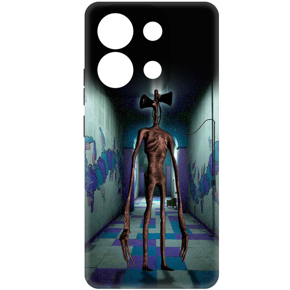 

Чехол-накладка Soft Case Хаги Ваги - Сиреноголовый для Xiaomi Redmi Note 13 4G черный
