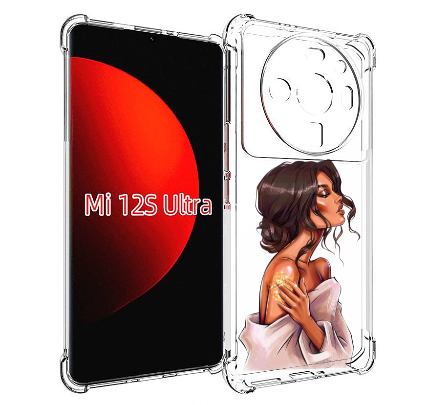 

Чехол MyPads Девушка-нежная женский для Xiaomi 12S Ultra, Прозрачный, Tocco