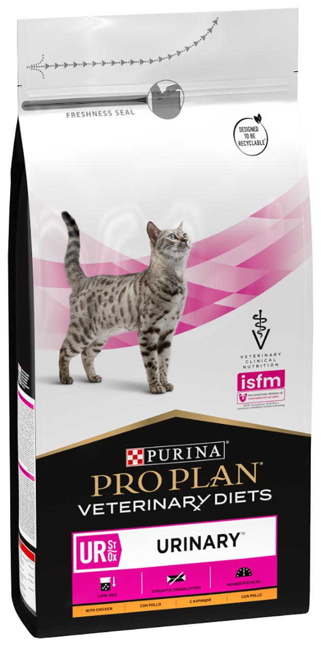 фото Сухой корм для кошек pro plan veterinary diets urinary с курицей, 1,5 кг