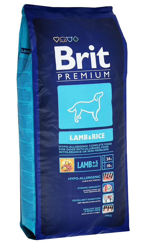 Корм брит 15 кг. Корм для собак Brit Premium гипоаллергенный. Сухой корм Brit Premium для собак. Корм Brit Lamb and Rice. Брит 15 кг премиум ягненок Сенсетив.