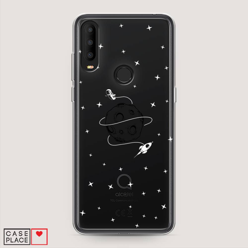 

Чехол на Alcatel 3X 5048Y (2019) "Полет вокруг луны", Белый;серый;черный, 170750-2