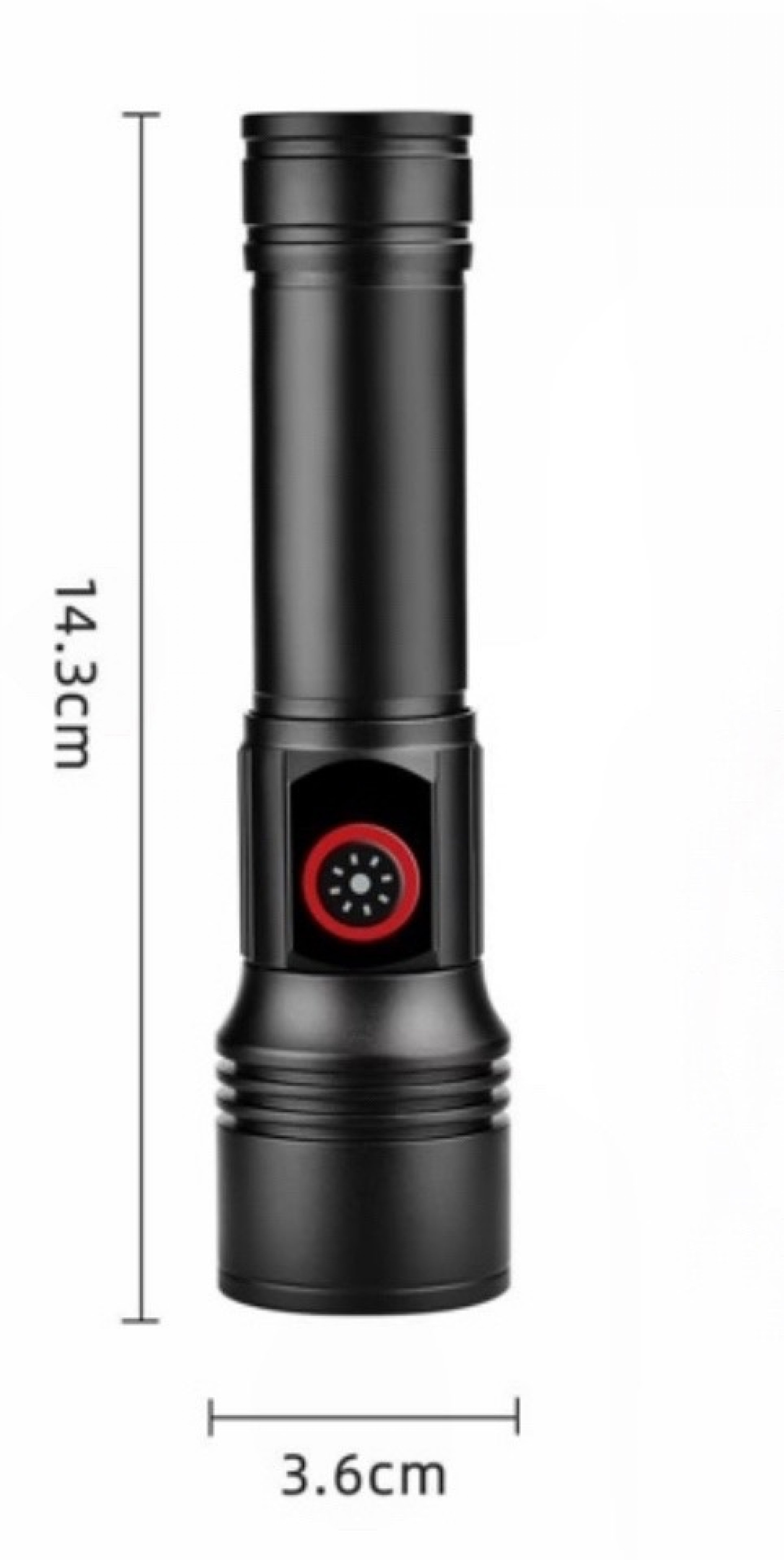 

Ручной фонарь YYC-2304-PM10-TG, с Зум, Черный, 2304-PM10-TG