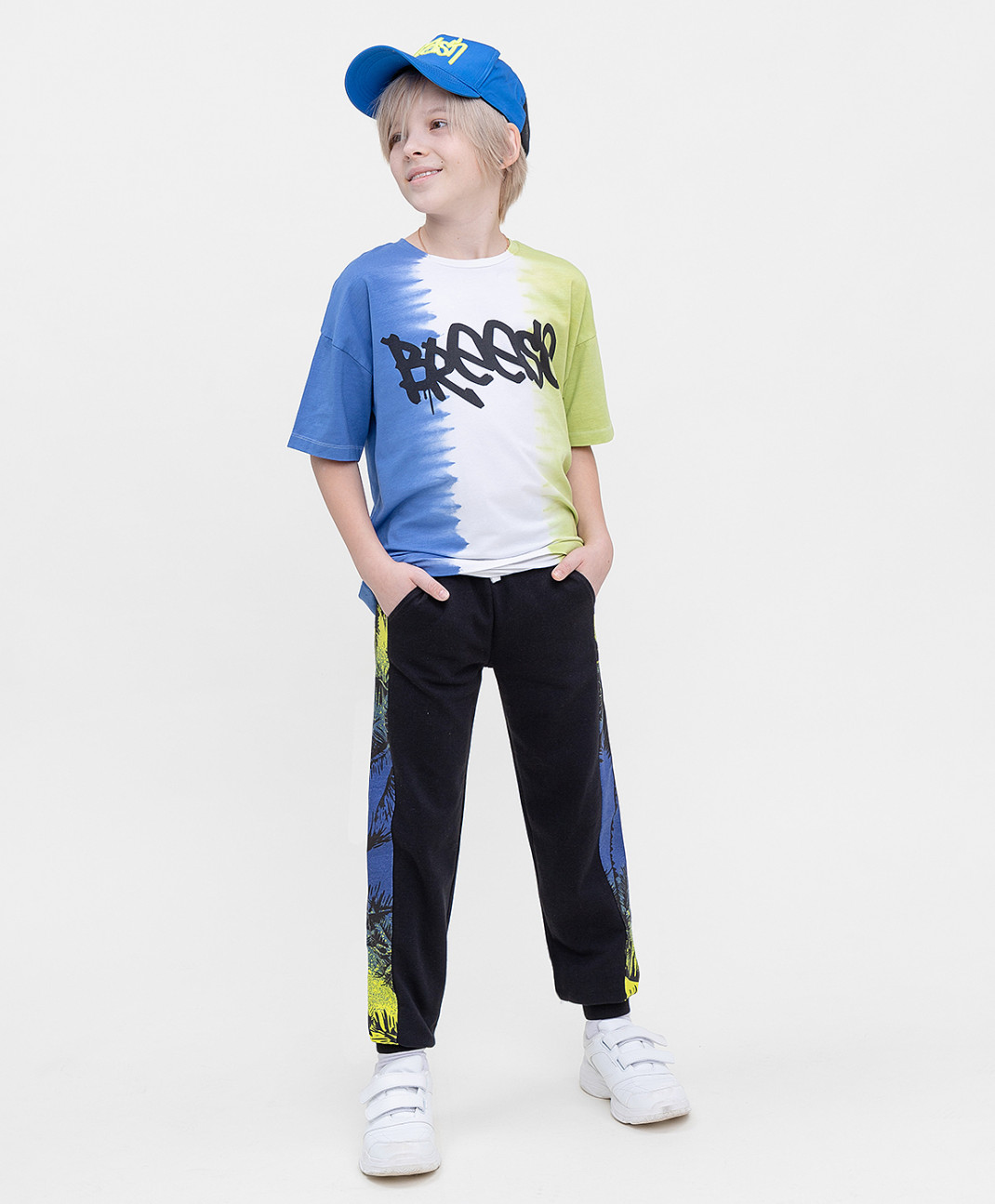 фото Брюки детские button blue 122bbbjc56060000 цв. черный р. 134