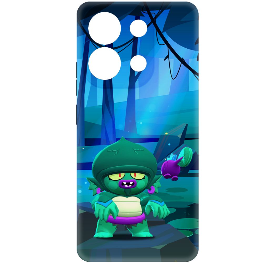 

Чехол-накладка Soft Case Brawl Stars - Болотный Джин для Xiaomi Redmi Note 13 4G черный