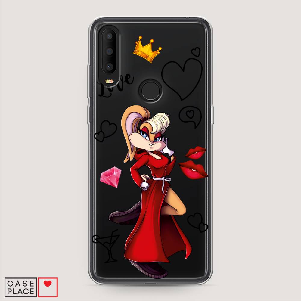 

Чехол на Alcatel 3X 5048Y (2019) "Rich Lola Bunny", Красный;бежевый;оранжевый, 170750-6