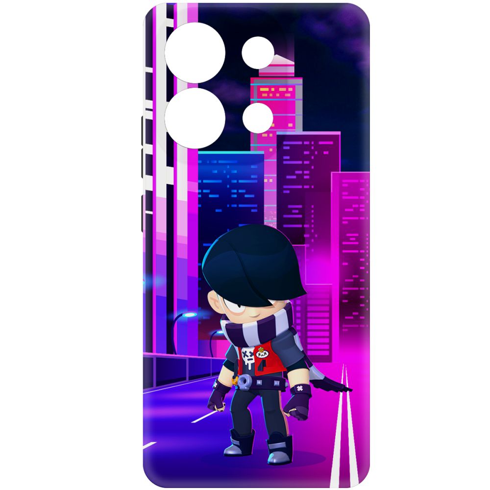 

Чехол-накладка Krutoff Soft Case Brawl Stars - Эдгар для Xiaomi Redmi Note 13 4G черный