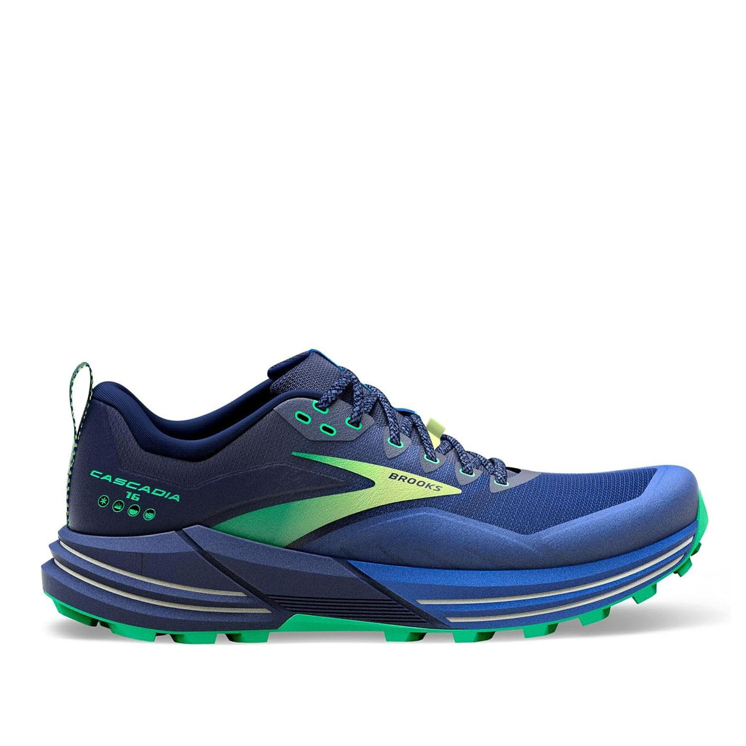 Беговые Кроссовки Brooks Cascadia 16 Blue/Surf The Web/Green р.9 US