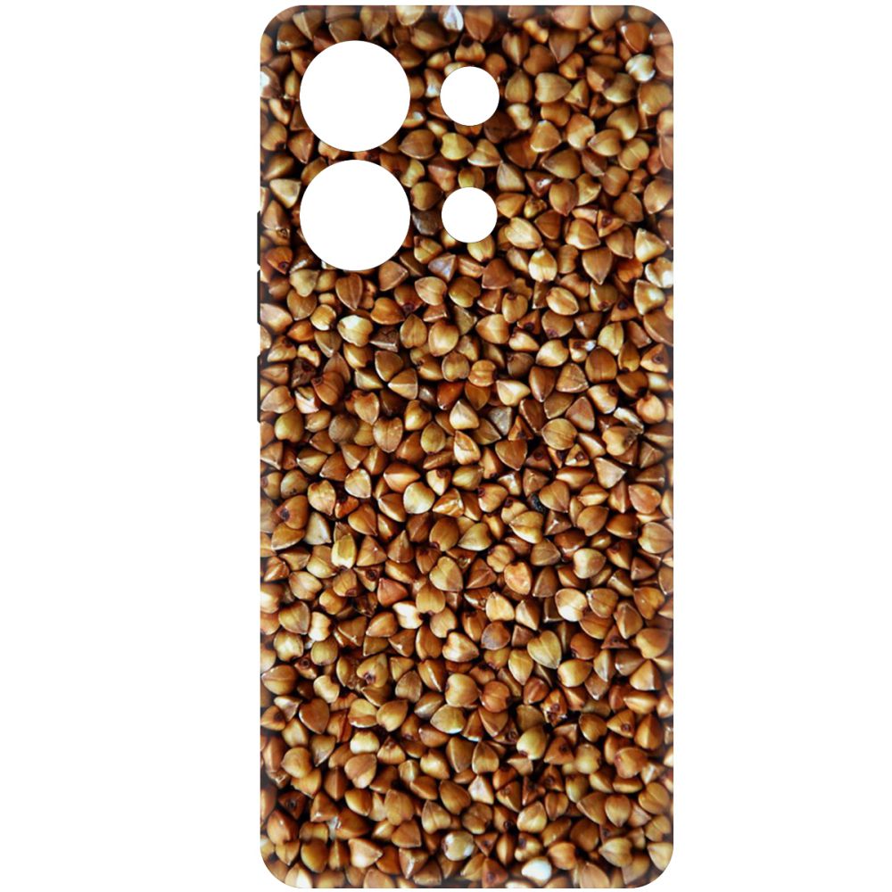 

Чехол-накладка Krutoff Soft Case Гречка для Xiaomi Redmi Note 13 4G черный