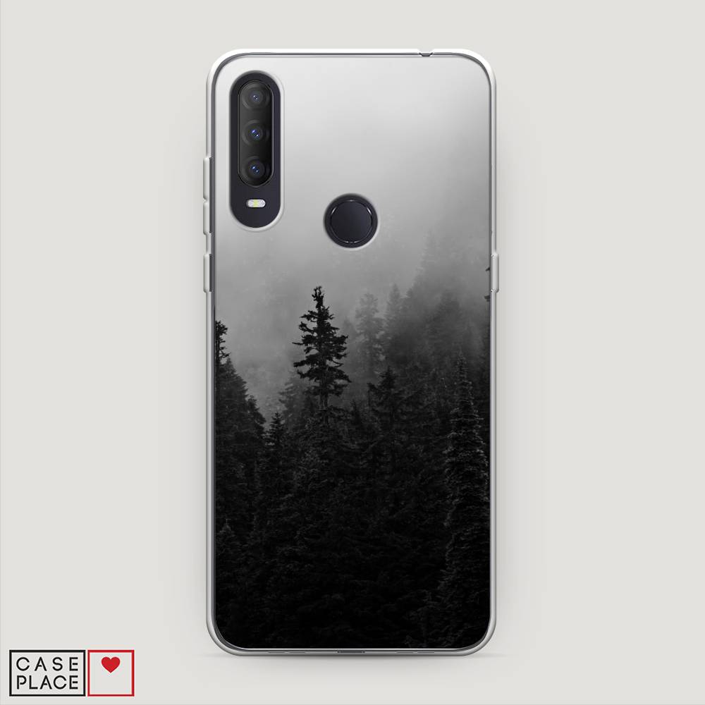 

Чехол на Alcatel 1S (2020) "Туманный лес", Серый;черный, 170850-2