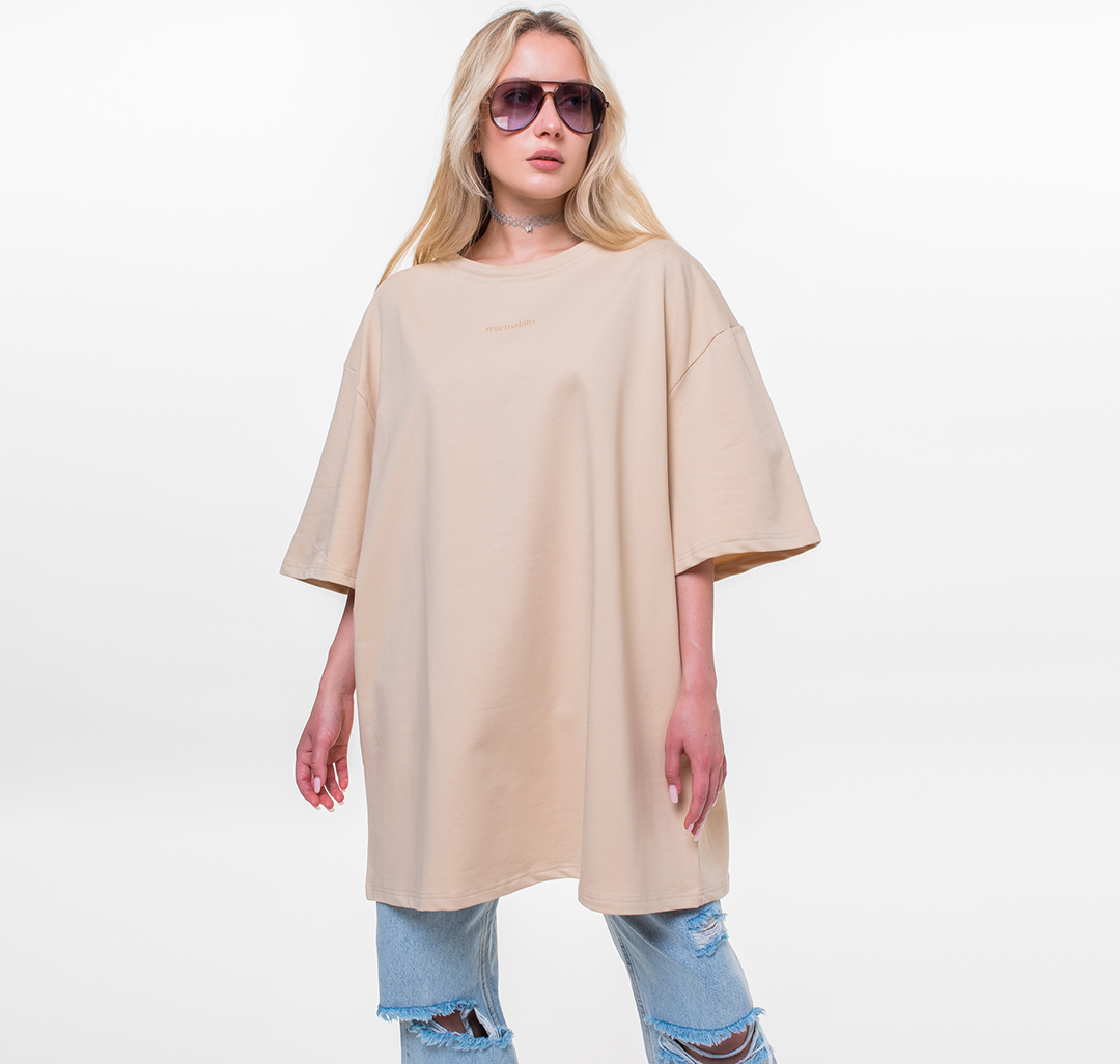 

Футболка женская Marmalato 2004-005 бежевая M/L, Бежевый, 2004-005