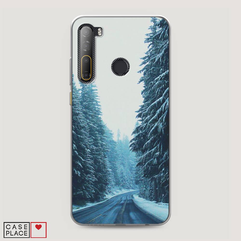 

Чехол на HTC Desire 20 Pro "Зима 9", Бежевый;голубой;черный, 102750-2