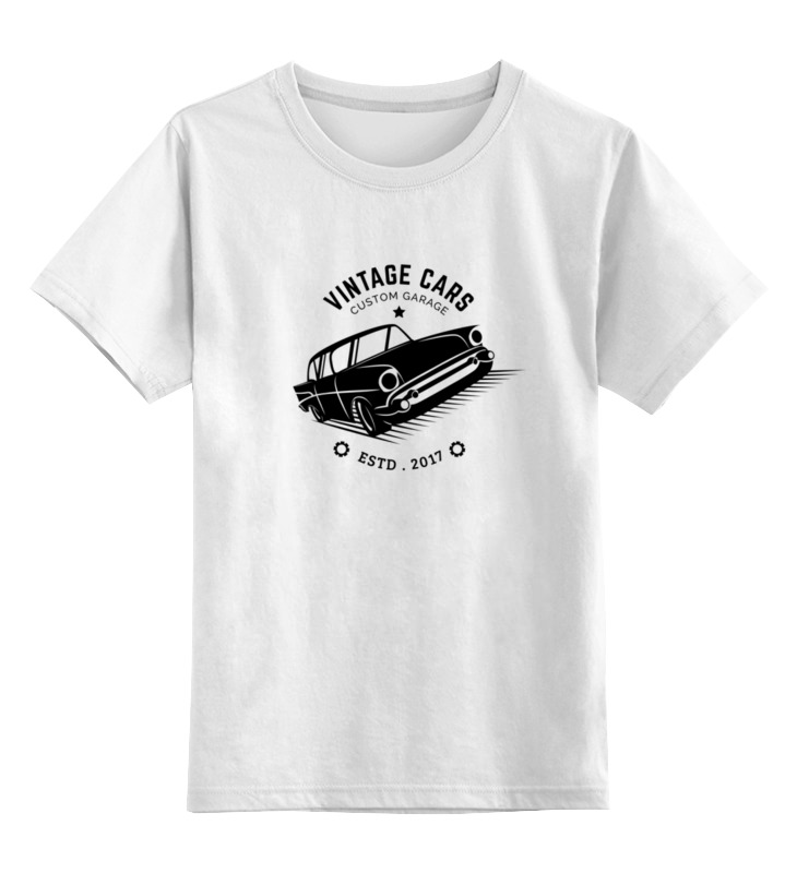 

Футболка детская Printio Vintage cars цв. белый р. 164, Vintage cars