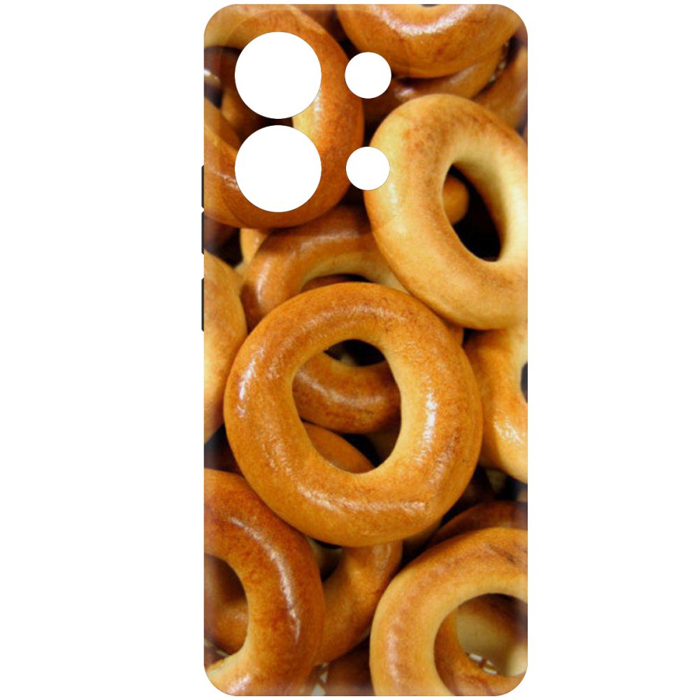 

Чехол-накладка Krutoff Soft Case Сушки для Xiaomi Redmi Note 13 4G черный