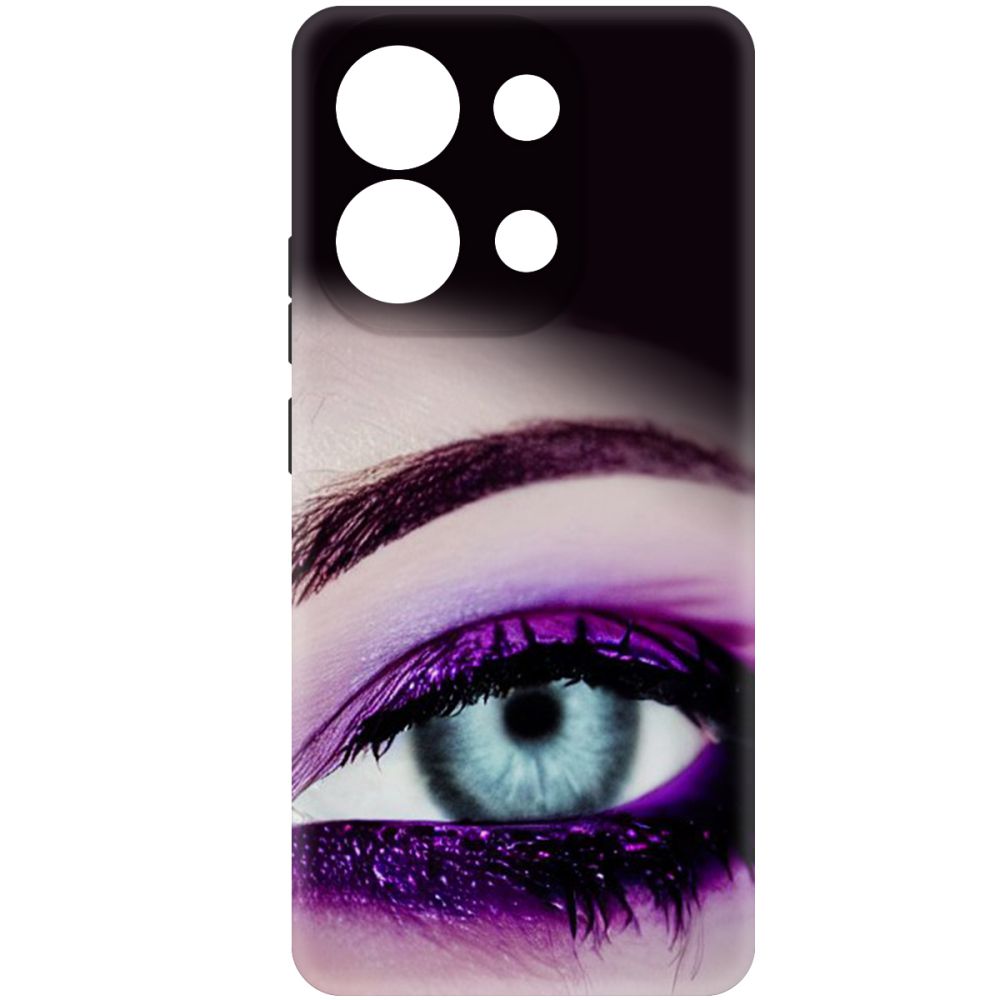 

Чехол-накладка Krutoff Soft Case Взгляд для Xiaomi Redmi Note 13 4G черный