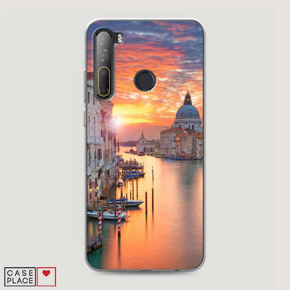 

Чехол на HTC Desire 20 Pro "Восход 11", Розовый;оранжевый, 102750-2