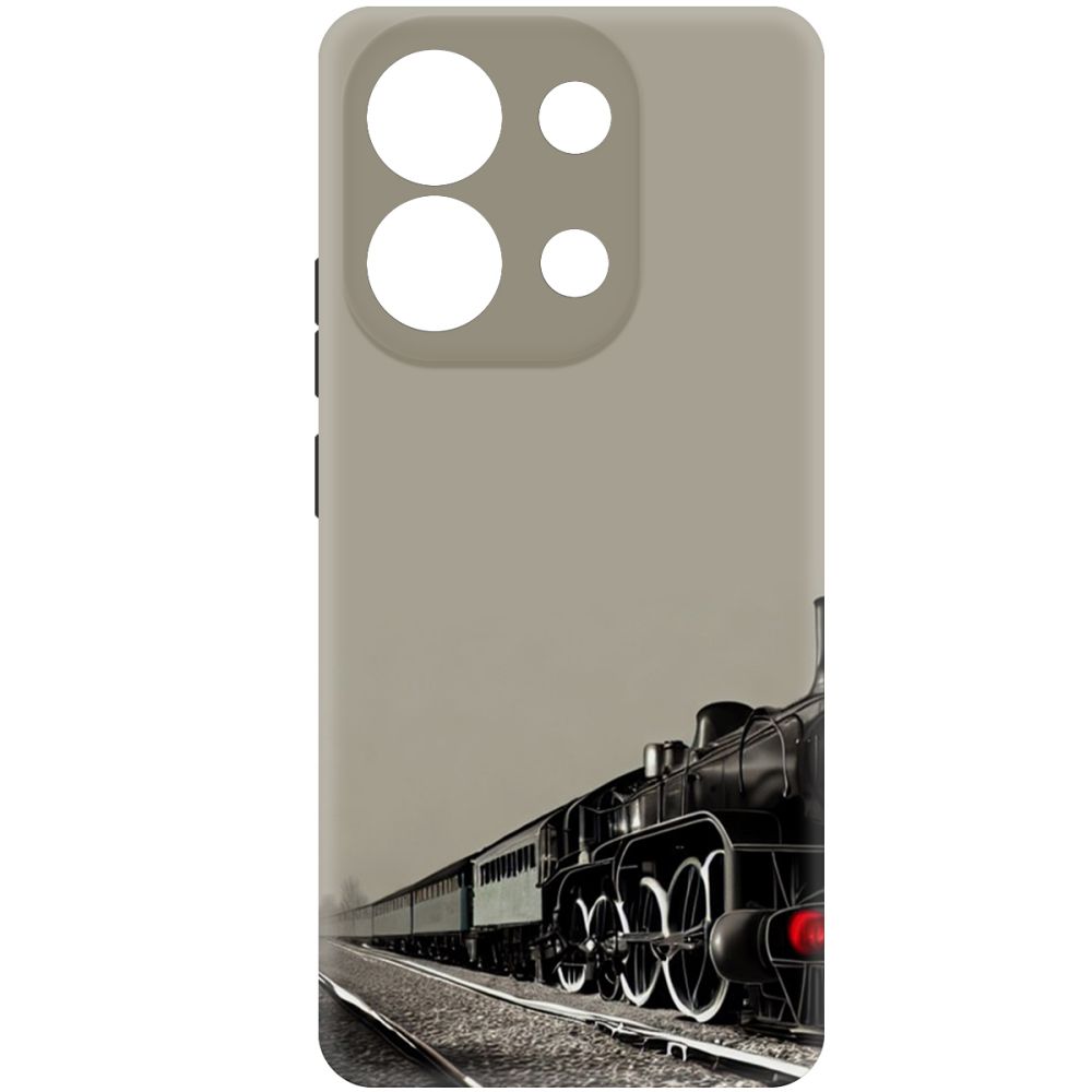 

Чехол-накладка Krutoff Soft Case Паровоз для Xiaomi Redmi Note 13 4G черный