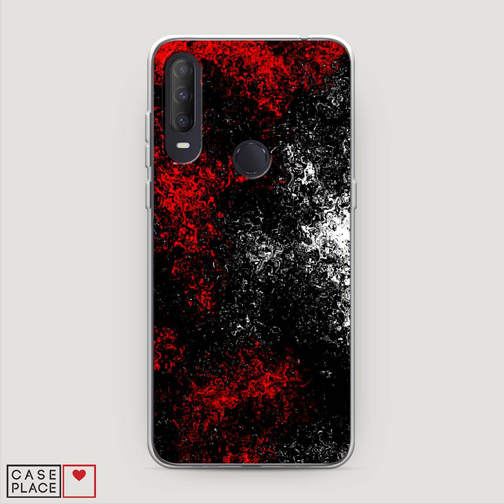 

Чехол на Alcatel 1S (2020) "Монотипия", Красный;черный;белый, 170850-3
