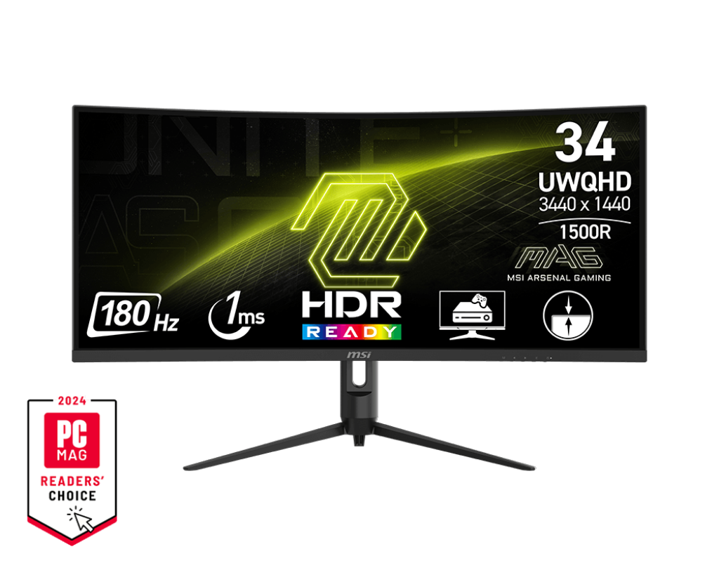 

34" Монитор MSI MAG 342CQR E2 черный 144Hz 3440x1440 VA, MAG 342CQR E2