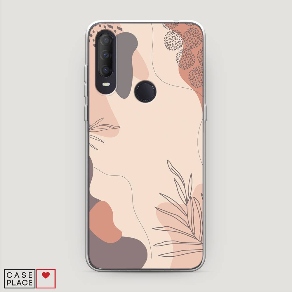 

Чехол на Alcatel 1S (2020) "Нюдовые тона", Коричневый;серый, 170850-4