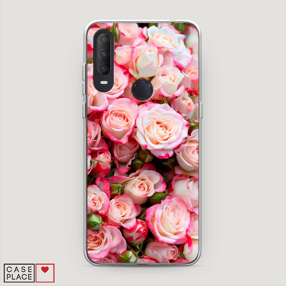 

Чехол на Alcatel 1S (2020) "Много роз", Розовый, 170850-2