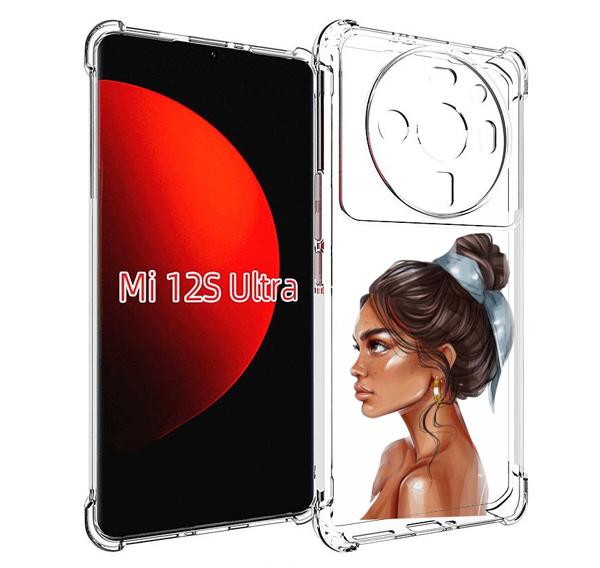 

Чехол MyPads Девушка-с-повязкой женский для Xiaomi 12S Ultra, Прозрачный, Tocco
