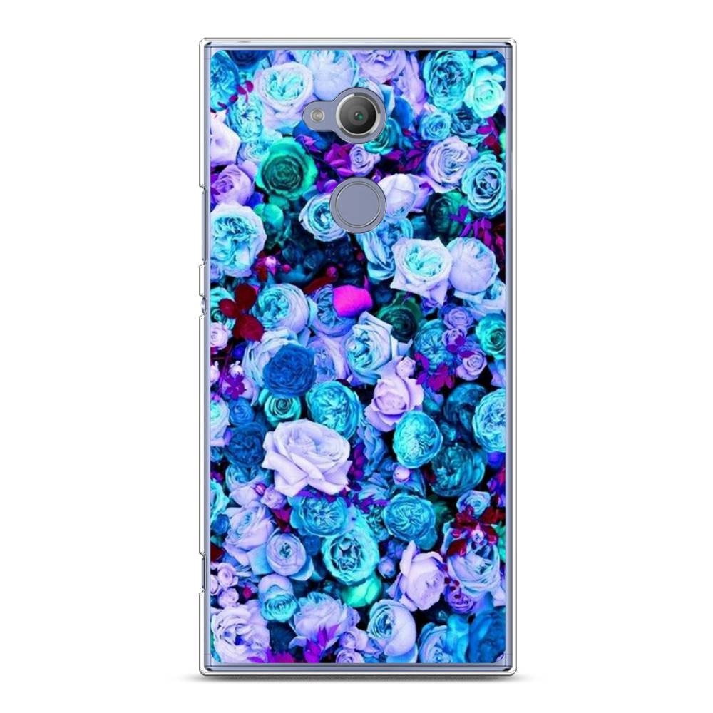 

Чехол на Sony Xperia XA2 Ultra "Цветочный ковер", Фиолетовый, 53250-2