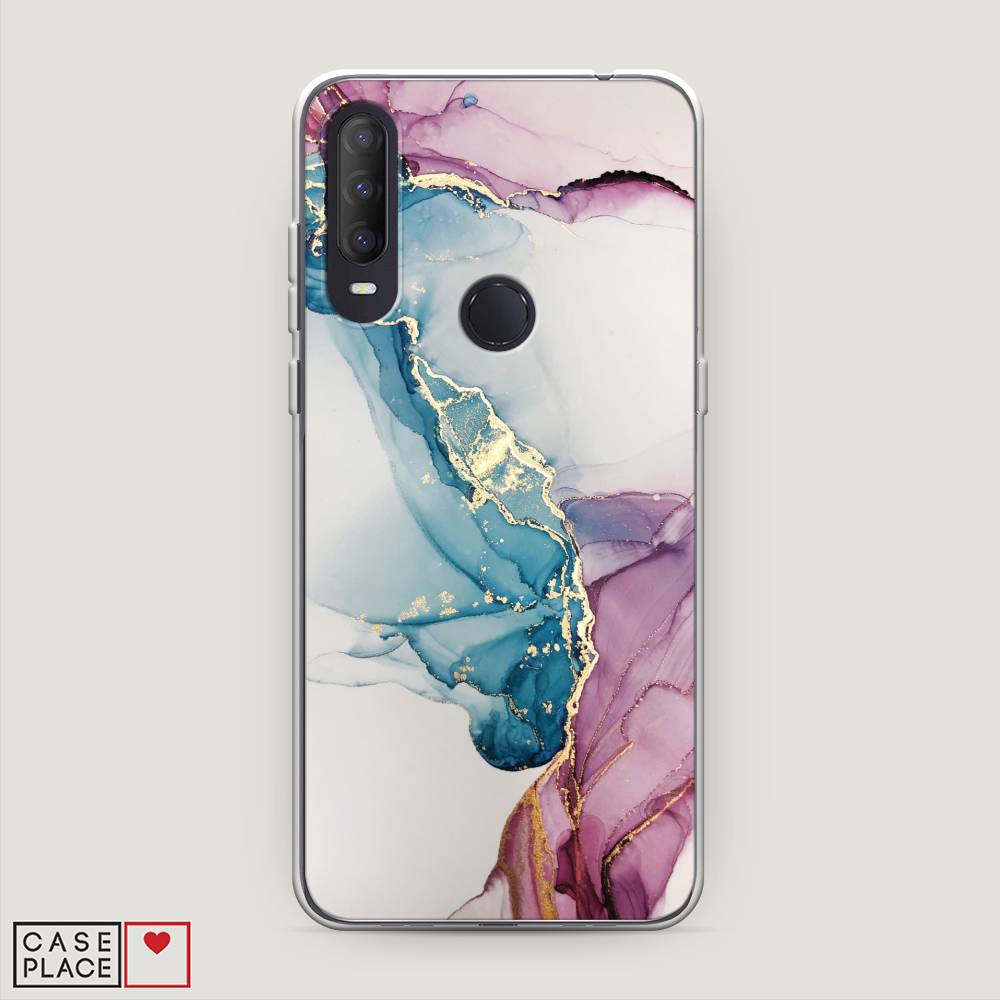 

Чехол на Alcatel 1S (2020) "Розовые разводы рисунок", 170850-3