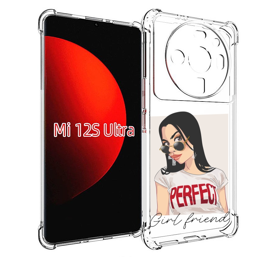 

Чехол MyPads Девушка-с-сережками женский для Xiaomi 12S Ultra, Прозрачный, Tocco