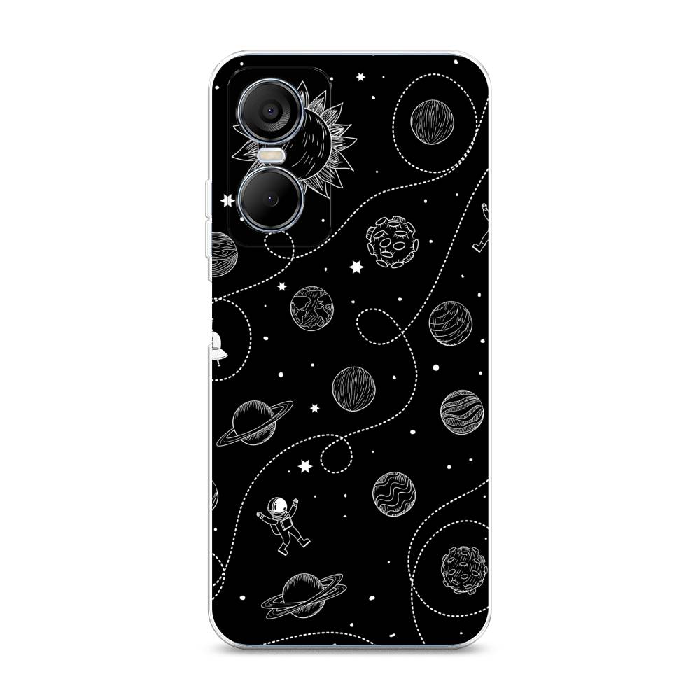 

Чехол Awog на Tecno Pop 6 pro / Техно Поп 6 Про "В невесомости", Бежевый