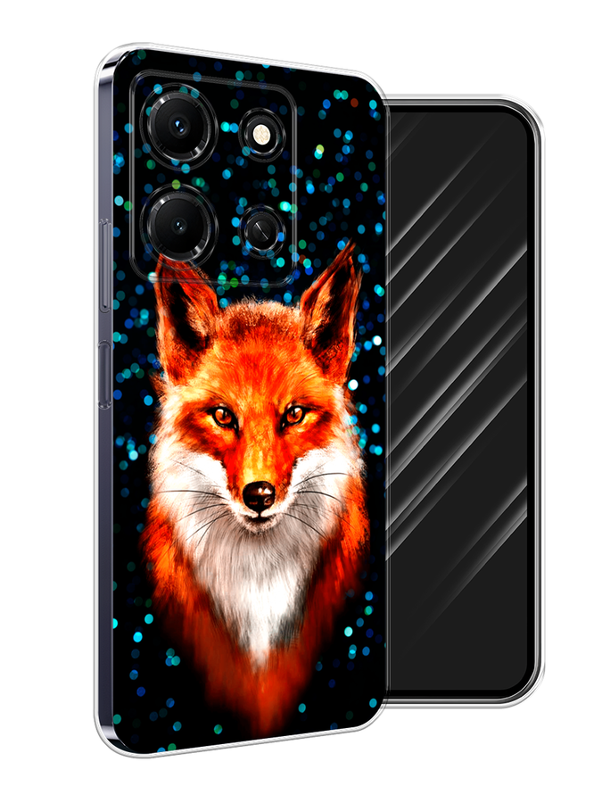 

Чехол Awog на Infinix Note 30i "Волшебная лиса", Оранжевый;черный;белый, 3104350-1