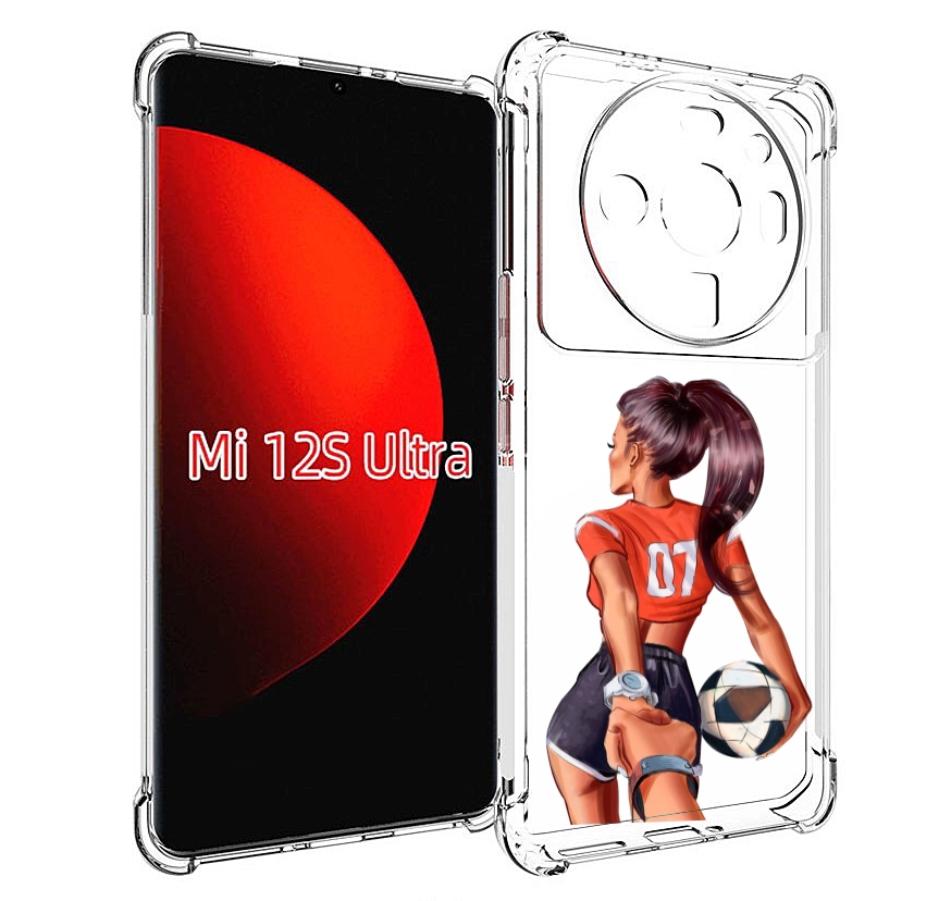 

Чехол MyPads Девушка-футболистка женский для Xiaomi 12S Ultra, Прозрачный, Tocco