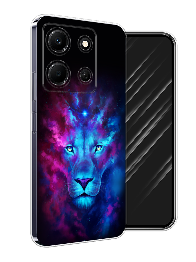 

Чехол Awog на Infinix Note 30i "Космический лев", Голубой, 3104350-1