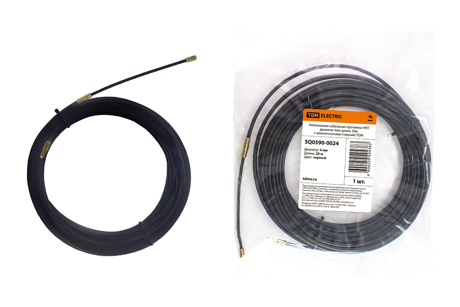 

Нейлоновая кабельная протяжка TDM SQ0590-0024, Черный